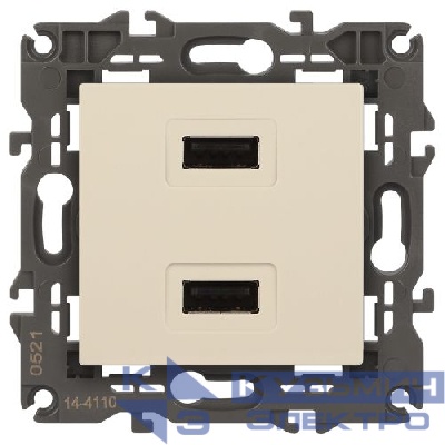 Устройство зарядное USB 14-4110-02 5В-2100мА Elegance сл. кость ЭРА Б0034359