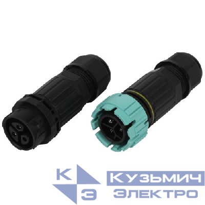 Коннектор кабельный разъемный прямой 3-Pin 0.5-2.5кв.мм IP68 безвинтовой NO-224-671 Эра Б0068012