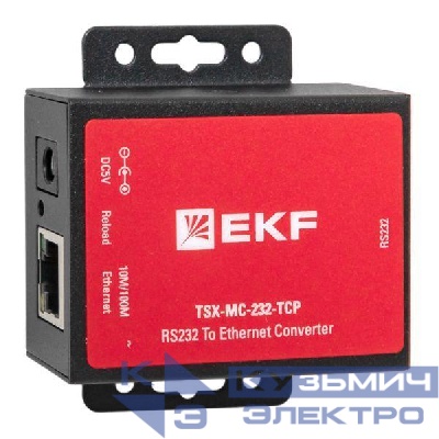 Преобразователь 1-портовый RS-232 в Ethernet MC-232-TCP TSX EKF TSX-MC-232-TCP