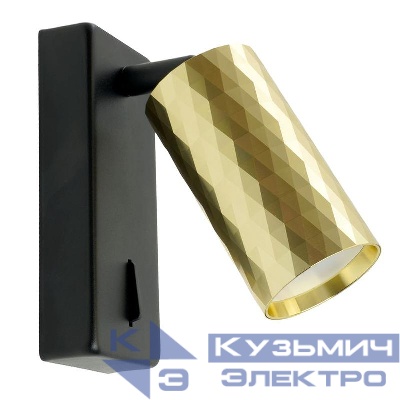 Светильник ML1880 35Вт GU10 230В настен. зол. и черн. FERON 48671