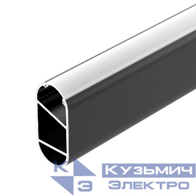 Профиль WARDROBE-1530-2000 ANOD BLACK L2000 алюм. Arlight 054942