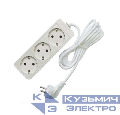 Удлинитель 3х3м с заземл. 16А IP20 3.5кВт ПВС Союз 481S-6303