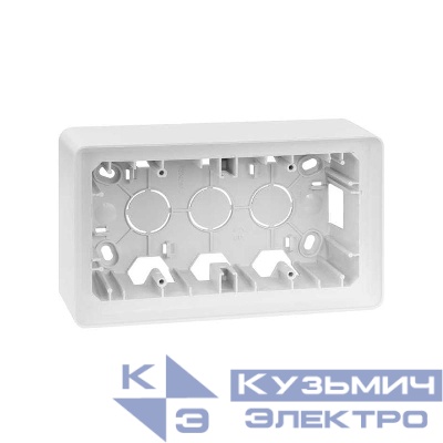 Коробка наружной установки на 2 поста бел. Simon82 Detail 8200760-030