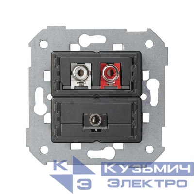 Коннектор мини-джек + 2RCA Simon82 Detail 7501092-039