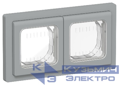 Рамка 2-м СП FLITE Рпро-2-55-ФлС IP55 сер. IEK FI-M20-32-55-K03