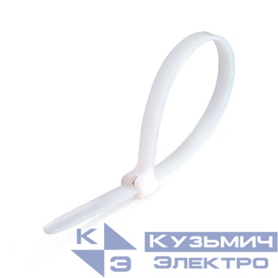 Хомут кабельный КСЗ 4х200 нейл. бел. (уп.100шт) Fortisflex 58493