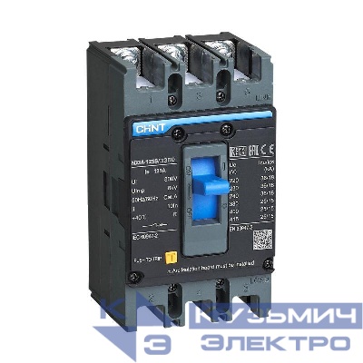 Выключатель автоматический 3п 80А 25кА NXM-125S (R) CHINT 131361