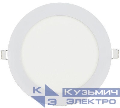 Светильник светодиодный ДВО 1606 12Вт 6500К IP20 даунлайт встраив. круг бел. IEK LDVO0-1606-1-12-6500-K01