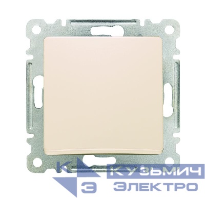 Выключатель 1-кл. СП Lillium IP20 механизм крем. Makel 30010001