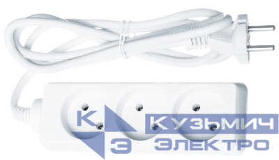 Удлинитель 3х5м без заземл. 16А IP20 61 310 NPE-S-03-500-X-2х1 Navigator 61310