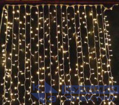 Гирлянда занавес 150х150см LDCL368-Y-E 368 LED Y желт. IP20 SHLights 4690601035554