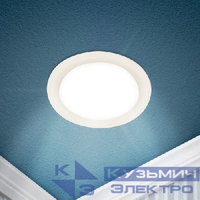 Светильник светодиодный LED 17-12-3K 12Вт 3000К встраив. круглый ЭРА Б0057438