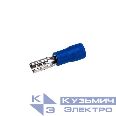 Клемма плоская изолированная (гнездо-3.8мм) 1.5-2.5кв.мм (РПи-м 2.5-(2.8) / РПИм 2-250 / FDD2-110(8)) (блист.10шт) Rexant 06-0388-A