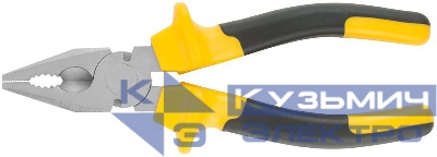 Плоскогубцы комбинированные "Старт" прорезиненные ручки хром-никелевое покрытие 180мм черн.-желт. 49955