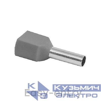 Наконечник штыревой втулочный изол. НШвИ(2) 4-12 (уп.50шт) EKF nhvi2-4.0-12