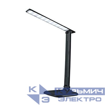 Светильник настольный светодиодный ССО 02Ч 10Вт 4000К 625лм сенсор-диммер адаптер черн. IN HOME 4690612013480