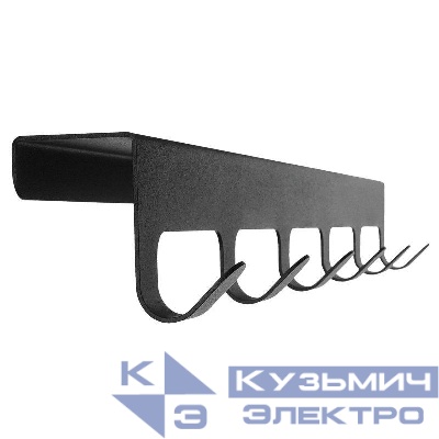 Вешалка навесная на дверь 6 крючков черн. Rexant 38-0643