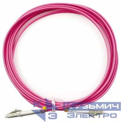 Шнур оптический FOP-50-OM4-LC-LC-3m duplex LC-LC50/125мм OM4 3м LSZH Cabeus 9103c