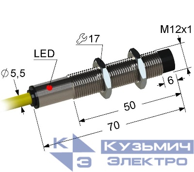 Выключатель бесконтактный PS2-12M70-4N84-K (ВБ2.12М.70.4.8.2.K ВБ2.12М.70.4.8.4.K) МЕГА-К A8010-80087675