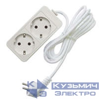 Удлинитель 2х3м с заземл. 16А IP20 3.5кВт ПВС Союз 481S-6203