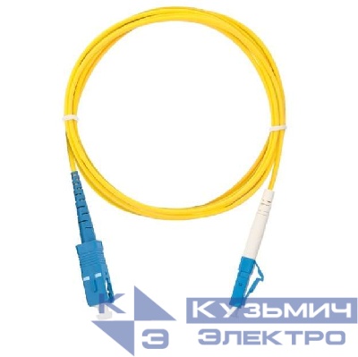Патч-корд NMF-PC1S2C2-SCU-LCU-002 волоконно-оптический переходн. одномод. 9/125мкм стандарта OS2 SC/UPC-LC/UPC одинарн. LSZH нг(В)-HFLTx 2мм желт. 2м NIKOMAX NMF-PC1S2C2-SCU-LCU-002