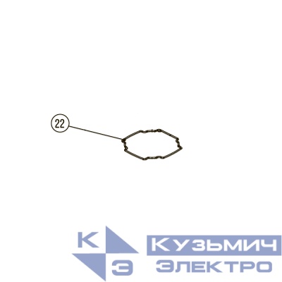 Запчасть №22 для Hybest GSR40A. Прокладка между муфтой и блоком цилиндра