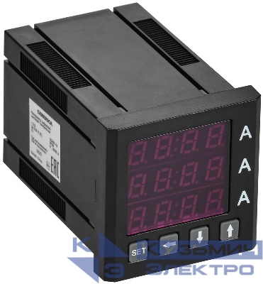 Амперметр цифровой щитовой 3ф 48х48 LED GENERICA IDA31-5-3-0-LED-G