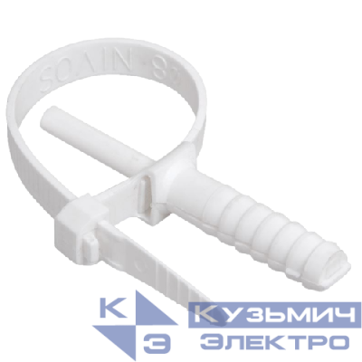 Хомут дюбельный 7х150 бел. NO-225-227 (уп.10шт) Эра Б0066290