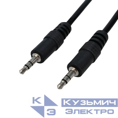 Шнур 3.5мм штекер стерео-3.5мм штекер стерео 0.5м REXANT 17-4100