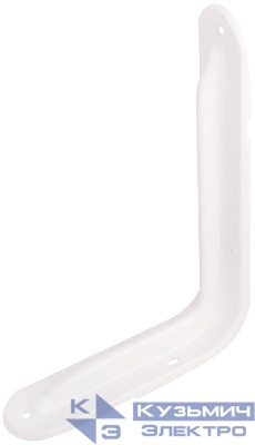 Уголок-кронштейн усиленный 160х250мм (1.0мм) бел. FIT 65966