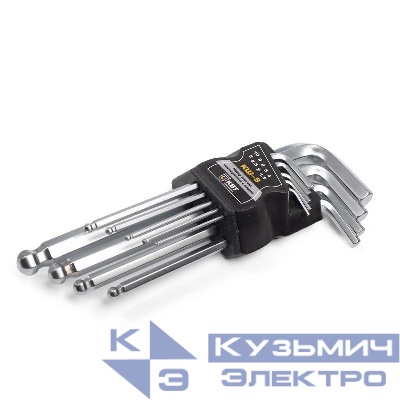 Набор шестигранных ключей с шаром КШ-9 КВТ 78368