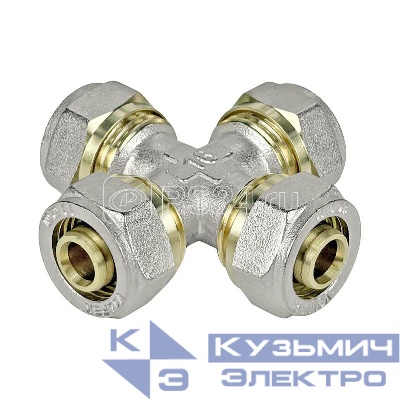 Крестовина обжимная 20х16х20х16 (60/4) K VALFEX VF.341.N.201620