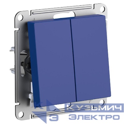 Выключатель 2-кл. AtlasDesign (сх. 5) 10AX механизм аквамарин SE ATN001151