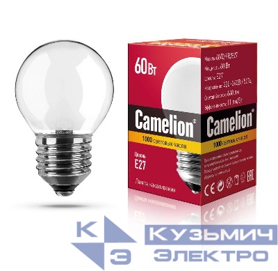 Лампа накаливания MIC D FR 60Вт E27 Camelion 9871
