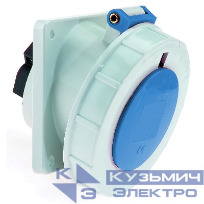 Розетка 16А 3п 6ч 230В IP67 наклонная 85х85 Bals 12231