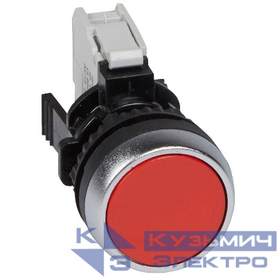 Кнопка НЗ с потайным толкателем красн. Osmoz Leg 023701