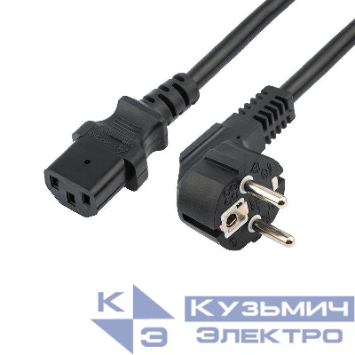 Шнур сетевой СЕЕ 7/7 (Schuko) - IEC 320 C13 3х1.0кв.мм 10А 3м Rexant 04-2739