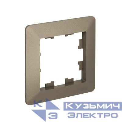 Рамка 1-м AtlasDesign Air шампань/дым. черн. SE ATN220501