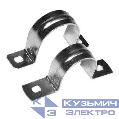 Скоба крепежная двухлапковая d63мм метал. оцинк. Ruvinil С21463