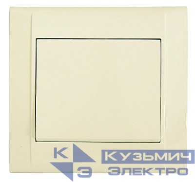 Переключатель проходной 1-кл. СП Defne 10А 250В крем. Makel 42010005