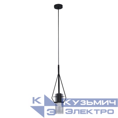 Светильник "Вираж" 211 (плафон 0016) НСБ 01-60-189 Е27 [ИМ] подвесной черн. Элетех 1005405276