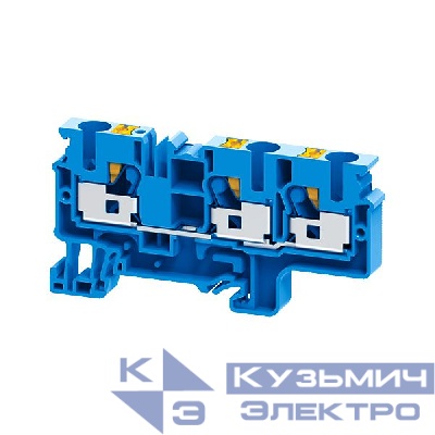 Клемма с 3-мя контактами push-in OptiClip СP-10-TRIPLET-I-BU син. КЭАЗ 331853