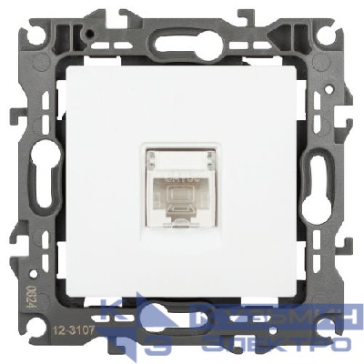 Розетка информационная Эра12 12-3107-01М RJ45 бел. матов. Эра Б0065712