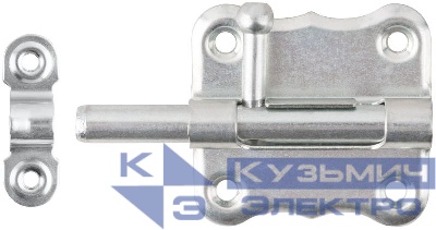 Шпингалет накладной 60мм цинк 66703