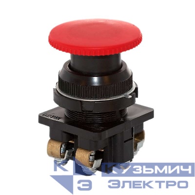Кнопка КЕ-021 исп. 2 "Стоп" красн. гриб. Электродеталь КЕ-021.2.К