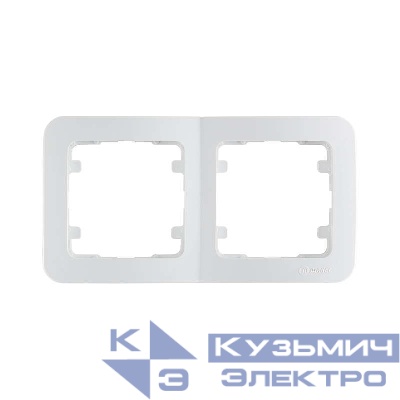 Рамка 2-м Lillium горизонт. бел. Makel 71012