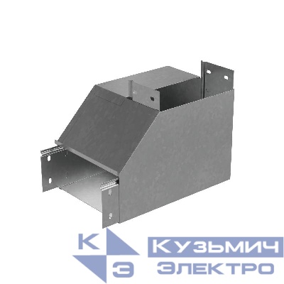 Угол для лотка вертикальный внутренний правый с разворотом трассы на 90град. 300х80 сталь 1мм "ПЛЮС" NLPDplus90-80-300-R КМ PL3830