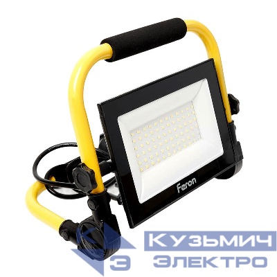 Прожектор LL-515 70Вт 6400К IP65 IP65 6300лм 78хSMD2835 переносной FERON 41545