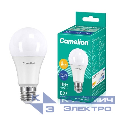 Лампа светодиодная LED11-A60/865/E27 11Вт грушевидная 220В Camelion 12651