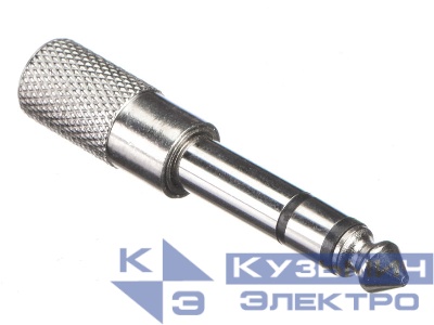 Переходник гнездо 3.5 мм стерео- штекер 6.3 мм стерео (металл), NETKO Optima